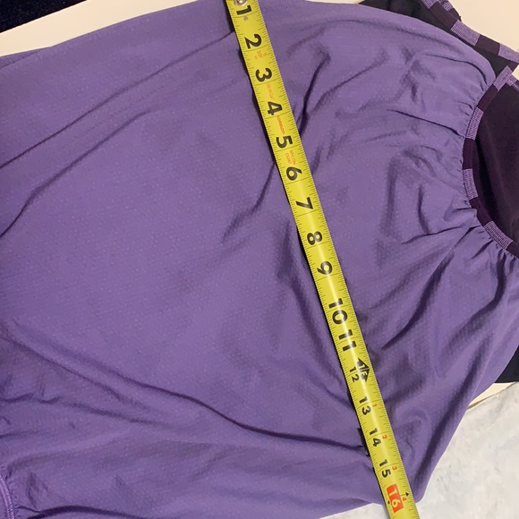 LULULEMON FLOW AND GO YOGA TOP RAZOR BACK PURPLE LAVENDER SIZE 6 WORKOUT - Picture 16 of 16